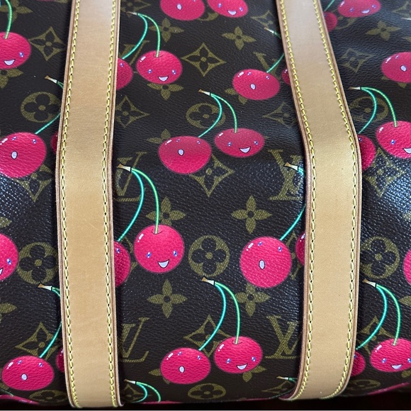 Louis Vuitton Monogram Takashi Murakami Cherry Keepall 45 - Picture 10 of 16